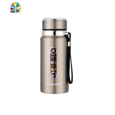 不锈钢大容量保温杯男士学生户外创意水壶泡茶水杯可以刻字保暖杯 FENGHOU 本色600