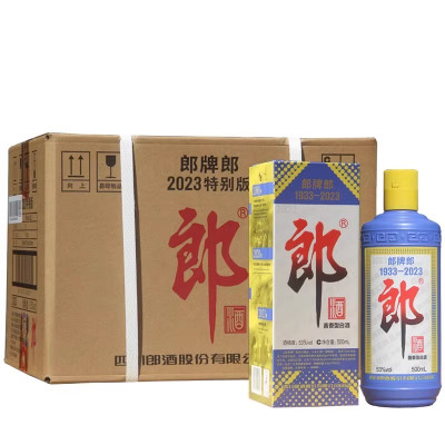 郎酒2023年特别纪念版53度500ml*6瓶 酱香型白酒