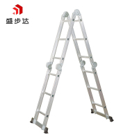 盛步达铝合金多功能铆压折叠梯子6M SD-6lk 个