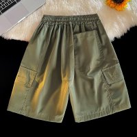 日系立体大口袋工装短裤时尚潮流休闲五分裤