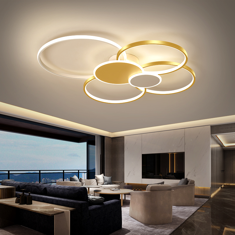 灯具简约闪电客现代大气家用圆形客厅灯2020新款led吸顶灯北欧卧室