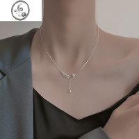 JiMi925银银麦穗项链女轻奢小众高级设计感ins配饰2023年新款颈链