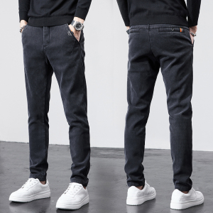 金盾(KIN DON)休闲裤男冬季厚款新款长裤韩版潮流男装小脚修身百搭男士裤子