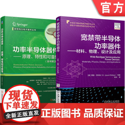 套装 入门功率半导体器件及应用 功率半导体器件 宽禁带半导体功率器件 原理 特性 可靠性 材料 物理 设计 应用 机械工