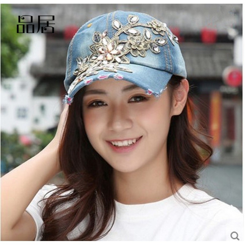 户外棒球帽女士遮阳帽防晒牛仔帽子女夏天韩版潮鸭舌帽夏季太阳帽