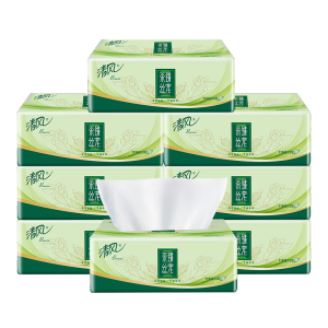 清风抽纸三层110抽16包家用实惠装餐巾纸面巾纸家庭实惠抽纸