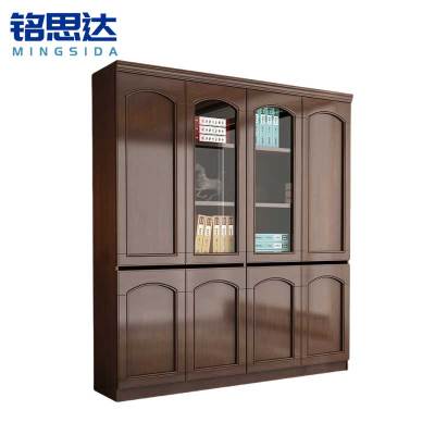 铭思达实木书柜四门台