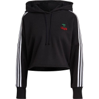 ADIDAS阿迪达斯三叶草连帽卫衣运动休闲针织女装套头衫GN3100 Z