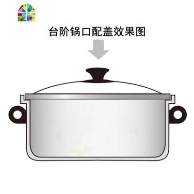 封后c型钢化玻璃锅盖23cm汤锅蒸锅奶锅23 24 25 26 27 28 29 30 31c C型圆钮把手玻璃锅盖21