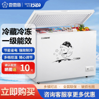 香雪海408L冰柜家用商用 大容量单温冰柜 冷藏冷冻可切换 一级能效 卧式冰柜BD/BC-488QA