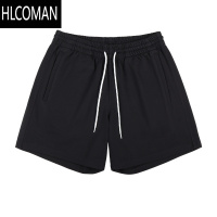 HLCOMANIDLT 膝盖上3CM 短卫裤 宽松中裤 棉 休闲男运动基础款潮 百搭ins