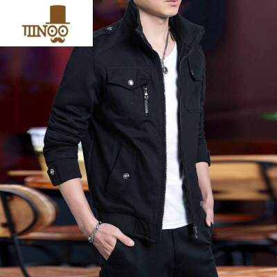 YANXU2023新款外套男工装夹克休闲棒球上衣服青年男加绒加厚褂子潮