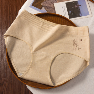 彩棉女士内裤 a类无染原棉女士中腰内裤 10A抑菌裆女士三角裤