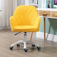 北欧电脑椅布艺简约书桌椅书房转椅升降办公家用网红少女生椅小巧