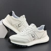 真皮运动鞋男头层牛皮轻便软底舒适透气户外休闲鞋男士潮流小白鞋