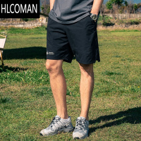 HLCOMAN薄款速干休闲直筒短裤男士2025夏季工装五分裤子潮牌沙滩裤