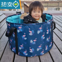 敬平儿童泡澡桶旅游折叠便携宝宝洗澡盆家用大号桶全身沐浴桶成人浴缸