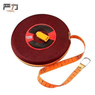 严力 YIMLEK 皮尺 100m红 把