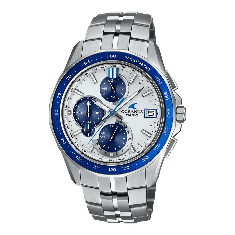 CASIO 男士高端名品腕表 精致白色设计 智能链接薄型时尚