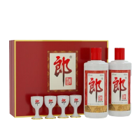 郎酒普郎 双支礼盒 53度 500ml*2瓶 酱香型白酒 新老版随机