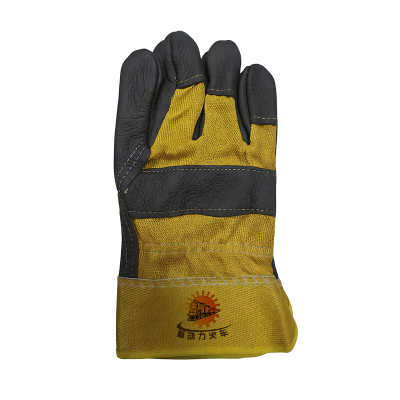 新动力火车 全掌手套 黄灰 副