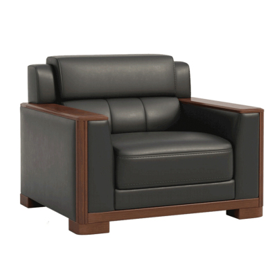 企来牛皮实木沙发 1050*900*920mm 个