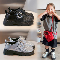 秋季新款儿童单鞋男童皮鞋女童低跟公主鞋学生校园演出舞蹈鞋