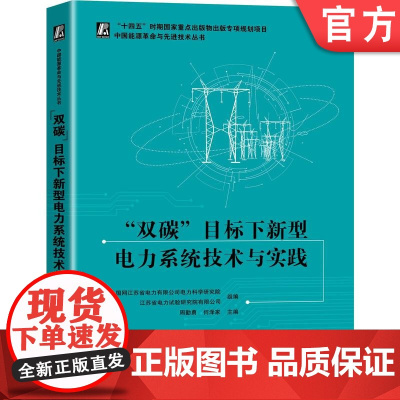 正版 双碳目标下新型电力系统技术与实践 国网江苏省电力有限公司电力科学研究院 周勤勇 何泽家 机械工业出版社店