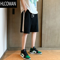 HLCOMAN短裤男潮牌夏季宽松新款休闲裤潮流运动裤外穿黑色沙滩五分裤