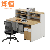 烁恒屏风办公桌1.2m含柜椅套