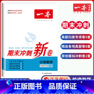 5年级下册 数学 期末冲刺新卷 小学通用 [正版]小学期末冲刺新卷语文数学一年级二年级三年级上册下册四五六年级人教版单元