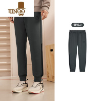 YANXU361运动裤2023秋季新款男束脚针织卫裤宽松直筒休闲长裤男裤裤子