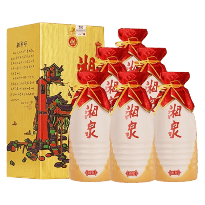酒鬼酒 湘泉湘聚 52度 500ml*6整箱装 馥郁香型白酒