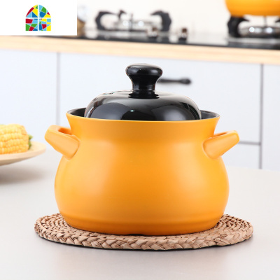 砂锅电磁炉适用 专用 砂锅煲 陶瓷煲汤炖锅 汤煲可高温沙锅家用 FENGHOU 红锅5L(预售五月上旬发货)
