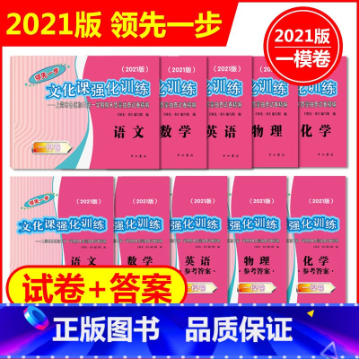2021中考一模卷 语数英物化 试卷+答案 全套10本 上海 [正版]任选2021版上海市领先一步文化课强化训练 语文