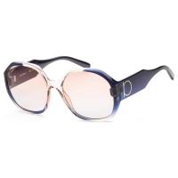 SALVETORE FERRAGAMO轻奢女款太阳镜 灰色方框 60mm防紫外线镜片