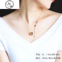 项链女锁骨链网红简约大方学生森系清新不色气质玫瑰金百搭韩版 JiMi