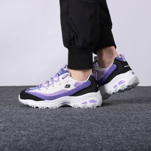 Skechers斯凯奇女鞋新款奶茶熊老爹鞋运动鞋复古熊猫鞋149906-BKGY ZP