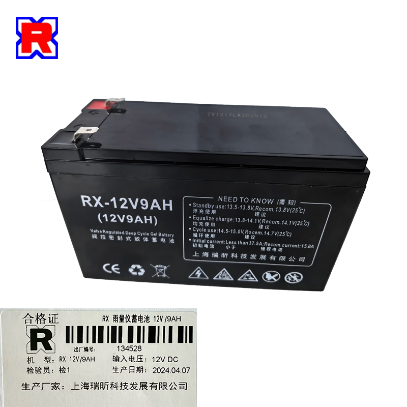 RX 雨量仪蓄电池 12V/9AH节