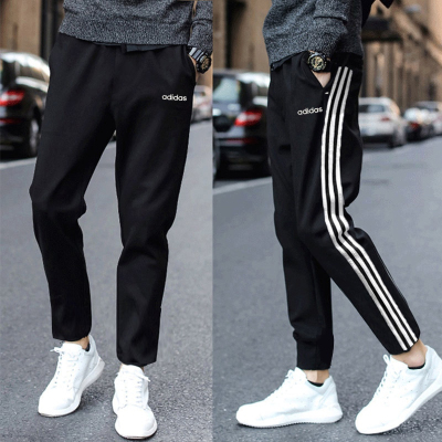 男裤2021夏季新款梭织运动裤宽松休闲长裤收口裤子GP4910