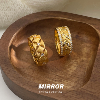 925纯银麦穗十字星戒指女指环尾戒小众设计创意潮重约5g BCJ3251送女朋友老婆情人节七夕生日礼物