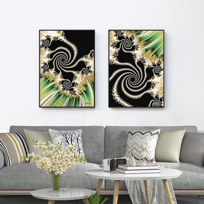 富安娜墙壁画现代简约客厅挂画装饰画客厅沙发背景墙挂画北欧轻奢幻象