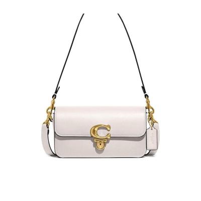 COACH女包 优雅STUDIO BAGUETTE多功能插槽压扣可拆卸链带单肩包