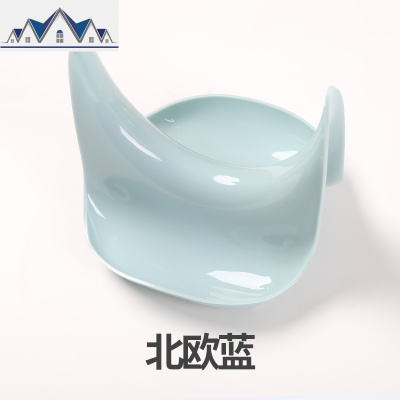 锅盖架塑料厨房免打孔收纳架菜板架砧板架家用带接水盘锅盖架坐式 三维工匠