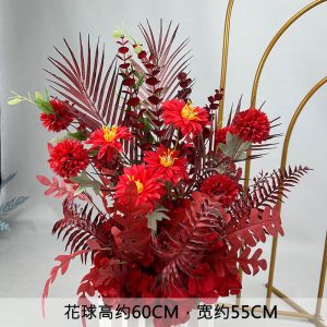 维诺亚婚庆花排路引花仿真绢花成品装饰T台路引七色可选婚礼花艺