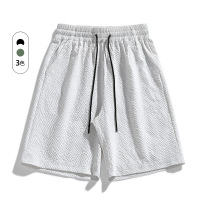 夏季新款男士百搭大码短裤男胖子运动中裤加肥加大休闲男装五分裤