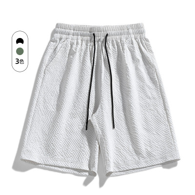 夏季新款男士百搭大码短裤男胖子运动中裤加肥加大休闲男装五分裤
