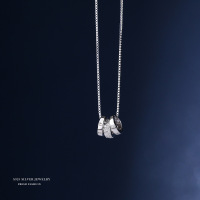 925纯银小蛮腰项链女抖音同款小众潮吊坠简约个性潮锁骨链首饰品送女朋友老婆情人节七夕生日礼物