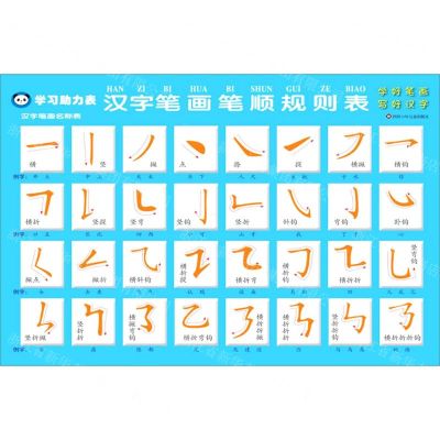 [N]汉字笔画笔顺规则表/学习助力表-9787572801327