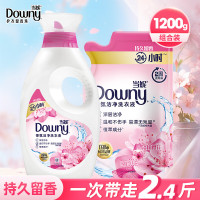 当妮洗衣液淡粉樱花香氛洁净洗衣液留香易漂洗温和不伤手袋装补充装